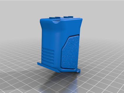 mlok angled vertical foregrip using magpul oem hardware coldwarpatriot 3d print model - Mito3D