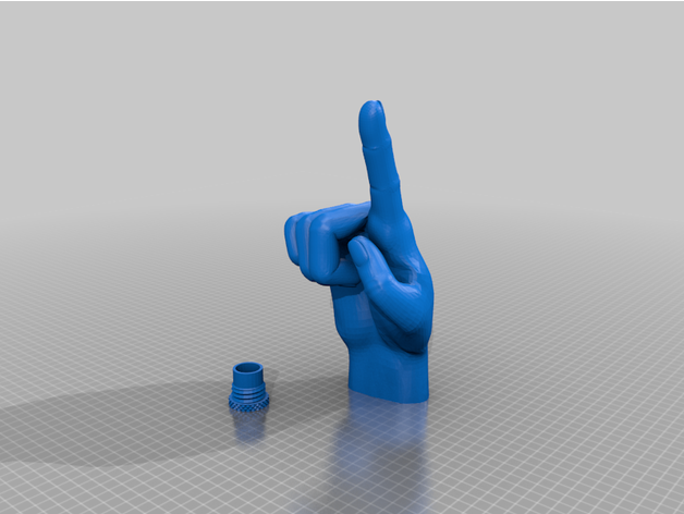 pointy finger geo sui001  3D print model - Mito3D