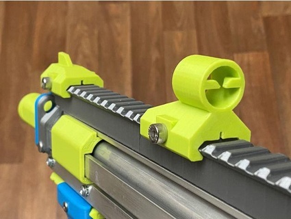 picatinny iron sights hobby nerf foam blasters vcprofoam 3d print model - Mito3D
