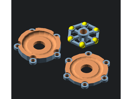 parametric thrust bearing 1 vendicar1 3d print model - Mito3D
