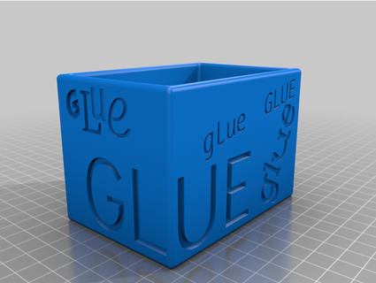 cube pen pencil glue awelshman  3d print model - Mito3D