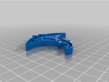 manta ray cookie cutter & stamp ukesman 3d print model - Mito3D