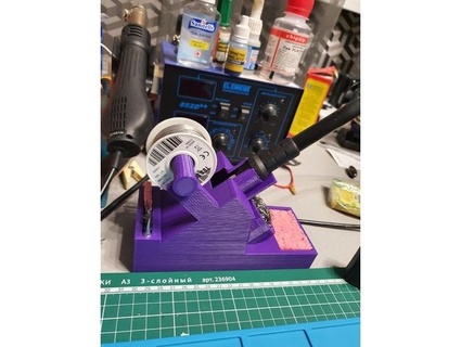 soldering iron stand lem 1 3d print model - Mito3D