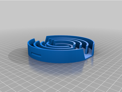 warmachine aoe template holder ad9000 3d print model - Mito3D