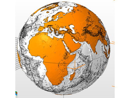 Terre terre mer soulagement globe willismakerbot 3d print model - Mito3D