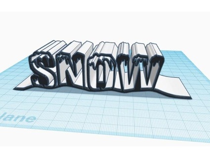 Weihnachten 2021 Schnee Desktop Objekt rkxone 3d print model - Mito3D