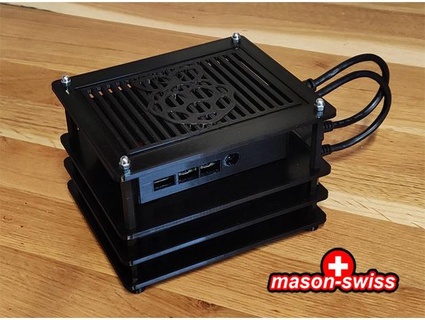 thing ico raspberry pi case nas minirack ssd openmediavault mason swiss 3d print model - Mito3D