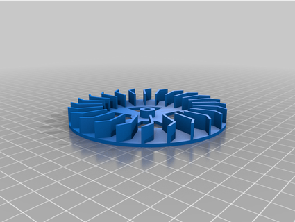 commercial chef dehydrator ccd100w replacement impeller fan rgarman 3d print model - Mito3D