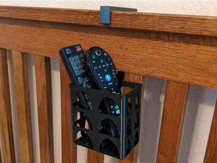 remote basket headboard bracket renrip 3d print model - Mito3D