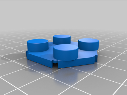 duplo gravitrax convertitore ombreggiato 3d print model - Mito3D