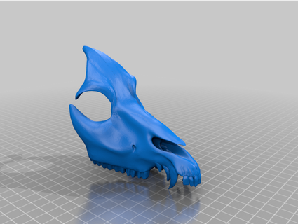monster skull mask zabacostumes 3d print model - Mito3D