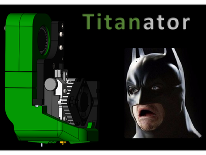 titanator v2 - titan aero extruder mount dual 5015 fans cr-10 ender 3 red lion 3d print model - Mito3D
