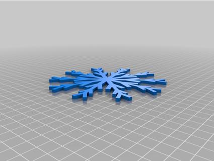 Noël arbre flocon neige trancheuse 3d print model - Mito3D