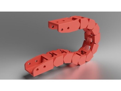 cable chain 2020 aluminium profile compatible nutaaq 3d print model - Mito3D