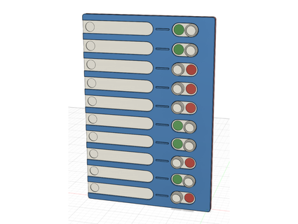 task board switches mardur 3d print model - Mito3D