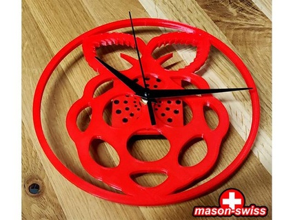 wall clock raspberry pi mason swiss 3d print model - Mito3D