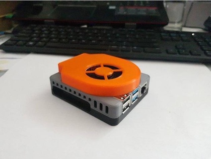 raspberry pi 4 case laptop fan screws required andzioo 3d print model - Mito3D