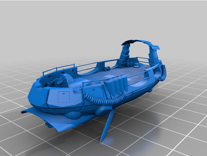 transport barge t0rtenguhl 3d print model - Mito3D