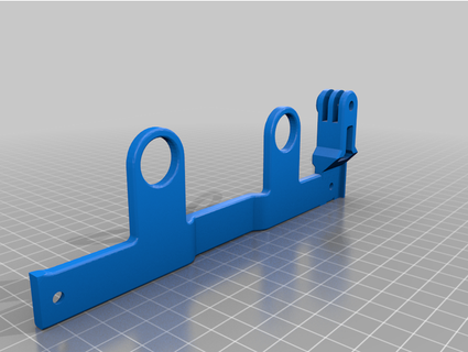 ender 3 bed handle w gopro mount remixed allow level lock ayaron 3d print model - Mito3D