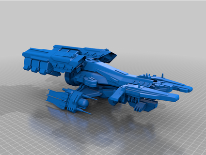 rebel galaxy - vanguard heavy frigate aelioszero 3d print model - Mito3D