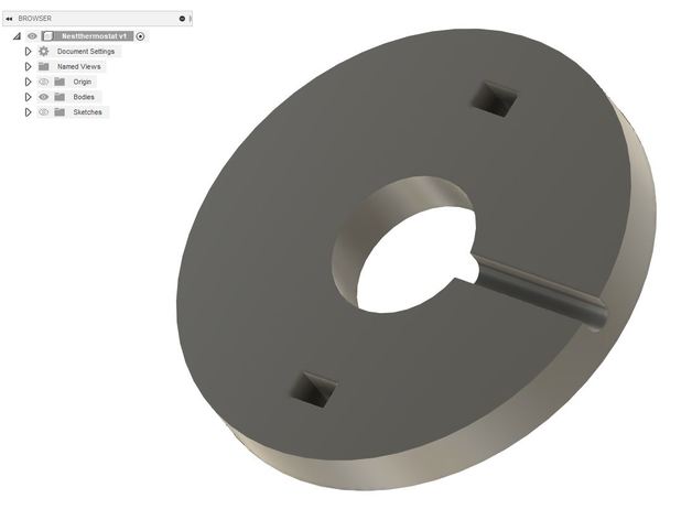 adaptador Google ninho termostato 3rd gen maste holandês 3D print model - Mito3D