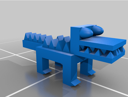 crokko crocodile pesse82 3d print model - Mito3D