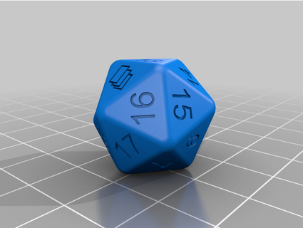 d20 cubo jonasds 3d print model - Mito3D