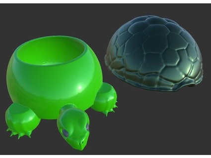 turtle jewelry box mdherren 3d print model - Mito3D