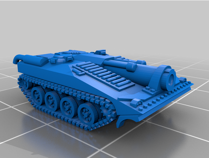 Grimdark bunkerbuster strv103 Muster Eis Stiel 3d print model - Mito3D