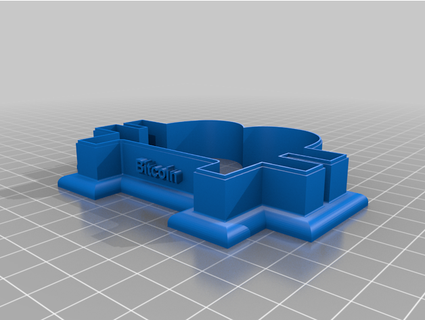 bitcoin cookie cutter 3dpiecedesign 3d print model - Mito3D