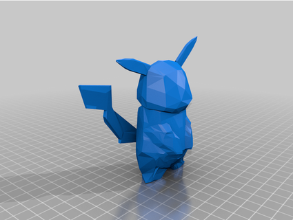 faible poly Pikachu doormatt4574 3d print model - Mito3D