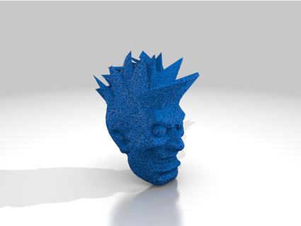 bizarro cabeça esculpida joekairos 3d print model - Mito3D