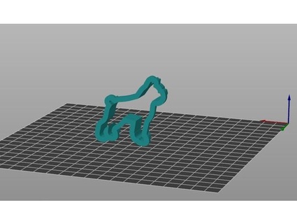 Plätzchen Cutter Hund umarmten 3d print model - Mito3D