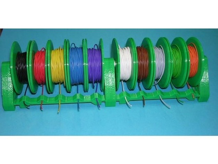 cable spool stand 10 wires addi 3d print model - Mito3D
