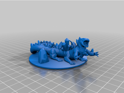 cristal salamandra máquina navegación 3d print model - Mito3D