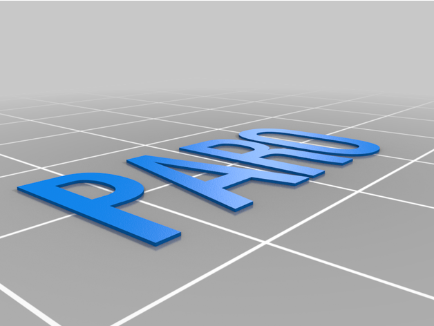 letras marzo fermare Ripristina barbarab 3D print model - Mito3D