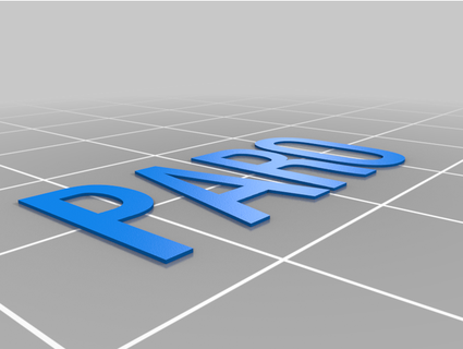 letras marcha paro Redefinir barbarabf 3d print model - Mito3D