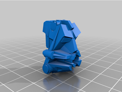 bionicle toa head waterfall feature creativemechanics 3d print model - Mito3D