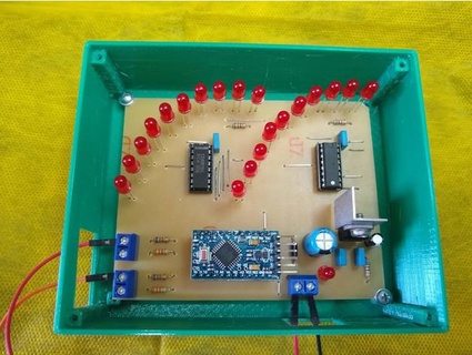 arduino bargraph box arnesake 3d print model - Mito3D