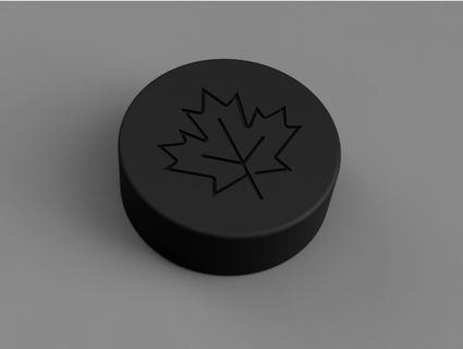 soft hockey puck - tpu muskokaresearch 3d print model - Mito3D