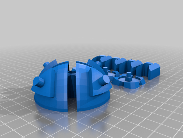 cubics rube ball - similar-but rubiks wolle1952 3D print model - Mito3D