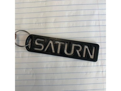 saturn keychain tag edgeoftherazor 3d print model - Mito3D