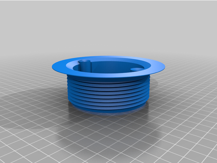 shower drain replacement flange mindless rutabaga 3d print model - Mito3D