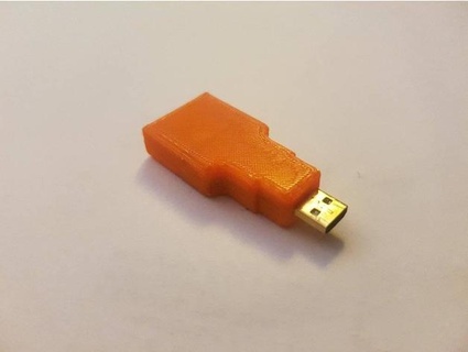 HDMI micro adaptador pequeno caso bainha andzioo 3d print model - Mito3D
