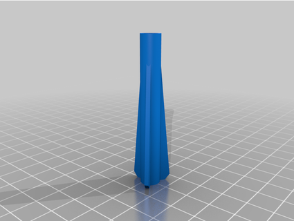 pesado tornillo aletas exaltado 3d print model - Mito3D