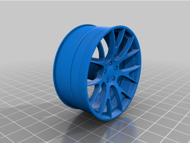 dodge challenger hellcat wheel devlshone 3D print model - Mito3D