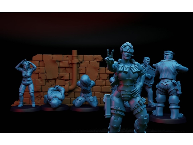hostages necromunda skaven trader 3D print model - Mito3D