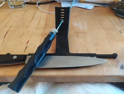 magnético Lansky faca suporte perna 3d print model - Mito3D