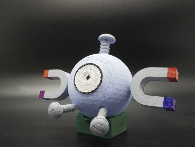 magnemite 3d imprimable Pokémon sauveur monde 3D print model - Mito3D