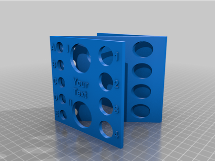 Tube Gestell Lotterielose 3d print model - Mito3D
